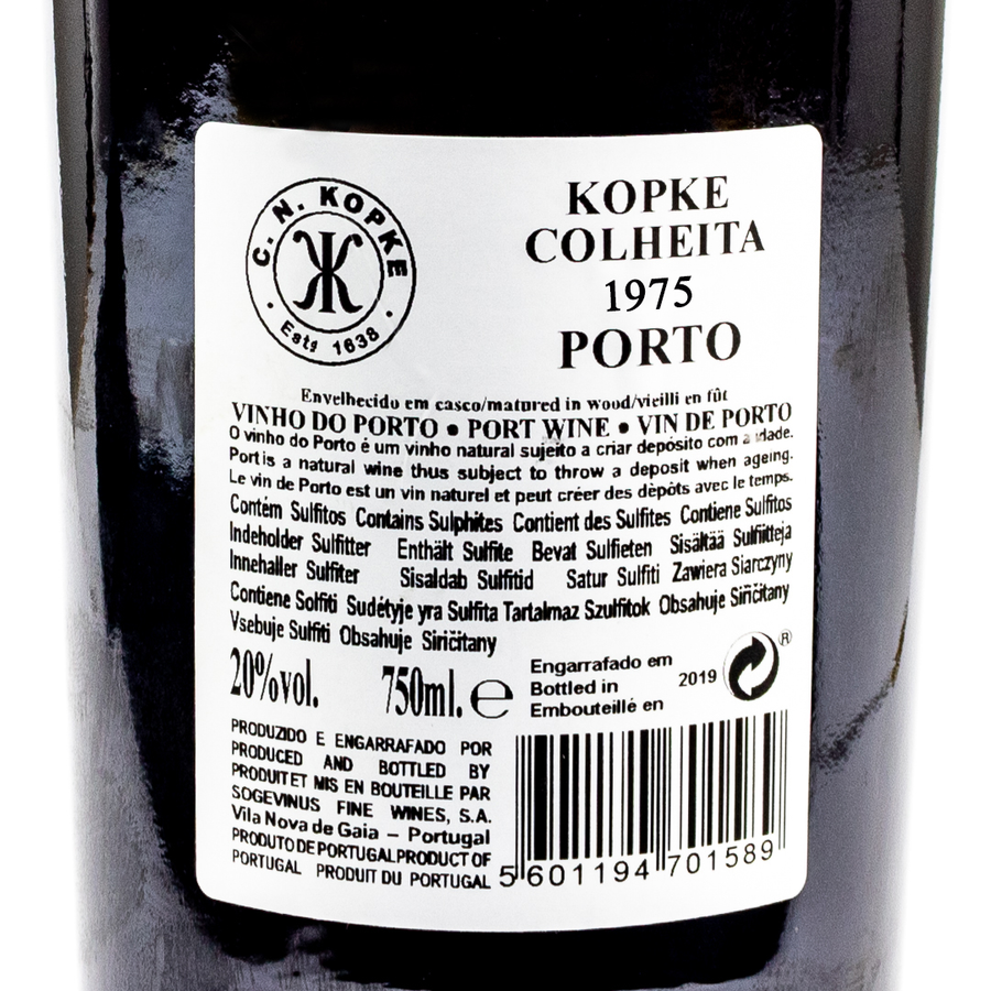 VINHO DO PORTO - KOPKE COLHEITA 1975 TAWNY