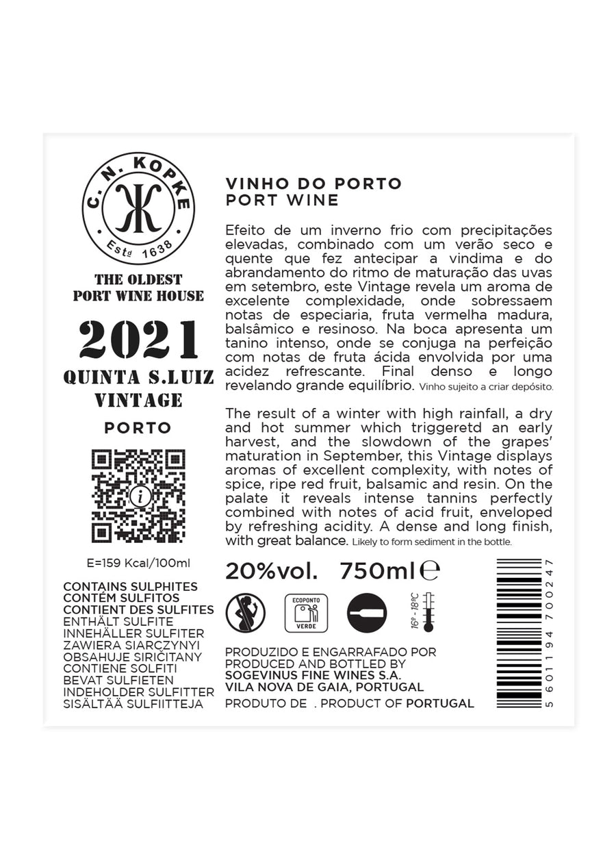 KOPKE VINTAGE 2022