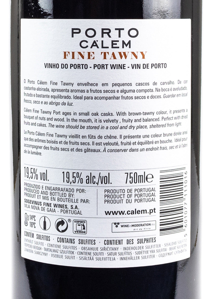 VINHO DO PORTO TINTO - CÁLEM TAWNY 0,75L